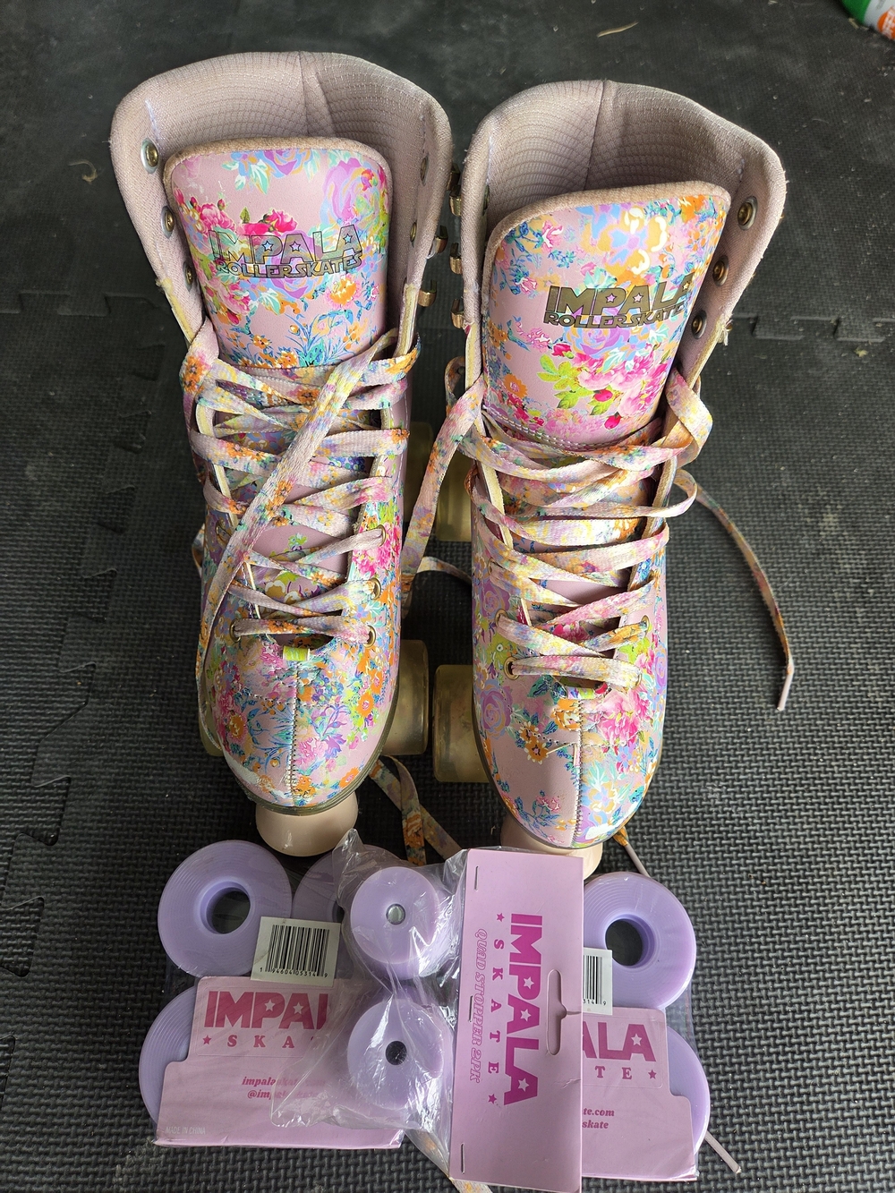 Impala Floral Pink Women's Quad Roller Skates